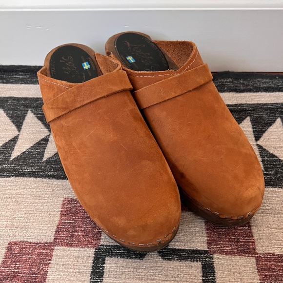 Lotta From Stockholm Shoes - Brown Suede women's Clogs 39